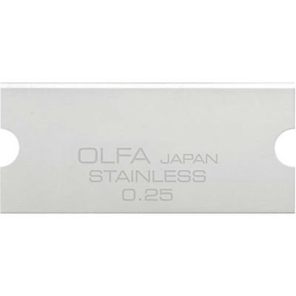 Olfa OLFA GSB-2S/6B 30MM Stainless Steel Glass Scraper Blades for GSR-2 Mini Glass Scraper 6 Pack 1141614